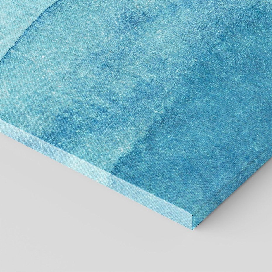 Obraz na płótnie 120x60 - Kolorowe fale akwareli - akwarela, fale