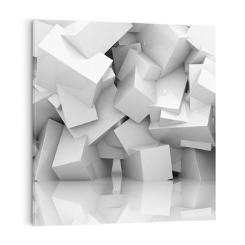 Obraz na płótnie 40x40 - Odkryj niezwykłą formę - 3D, abstrakcja