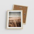 Plakat w ramie 40x50 - Sucha Trawa w Odcieniach Sepii - suche trawy, łąka odcienie beżu - rama drewno