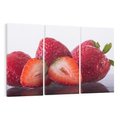 Obraz na płótnie 120x80 - Truskawki Słodki Raj - truskawki, owoce