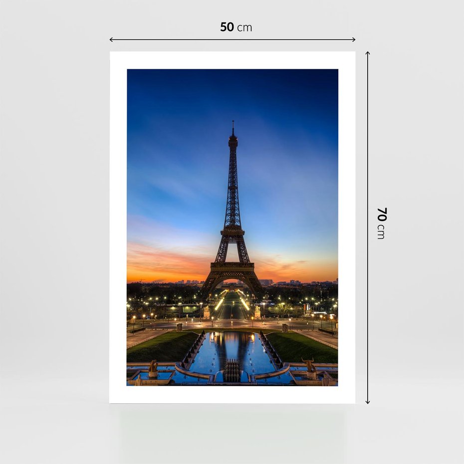Plakat bez ramy 50x70 - Wieża Eiffla w Innej Odsłonie - wieża, Eiffla