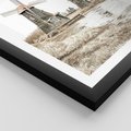 Plakat w ramie 30x40 - Wiejskie Młyny: Rustykalna Fotografia - młyny, rustykalna fotografia - rama czarna