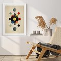 Plakat bez ramy 21x30 - Bezgraniczny Taniec Światła - abstrakcyjna geometryczna kompozycja, koła linie
