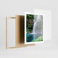 Plakat w ramie 40x50 - Tropikalny Wodospad - wodospad, tropikalny - rama drewno