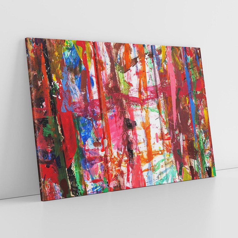 Obraz na płótnie 120x80 - Abstrakcja: wyraz emocji - abstrakcja