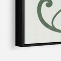 Obraz w ramie 70x100 - Zieleń Wyjątkowego Ukojenia - zielony odcień, abstrakcja - rama czarna
