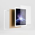 Plakat w ramie 40x50 - Podróż w kosmiczną przestrzeń - kosmos, ziemia - rama biała