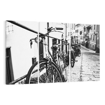 Obraz na płótnie 120x80 - Rower w Kontraście - rower, czarno