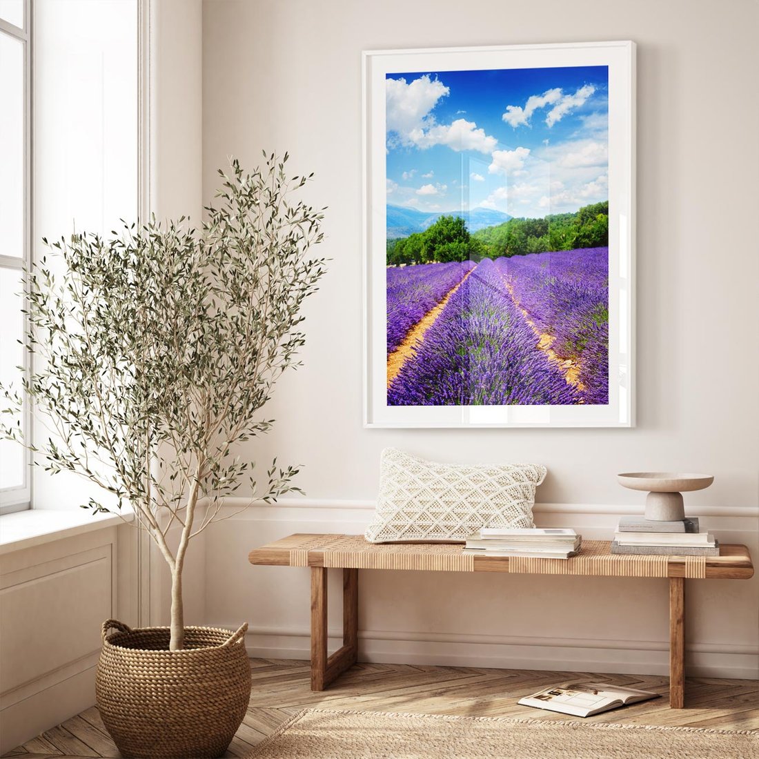 Plakat bez ramy 30x40 - Prowansalska Lawenda - lawenda, prowansja