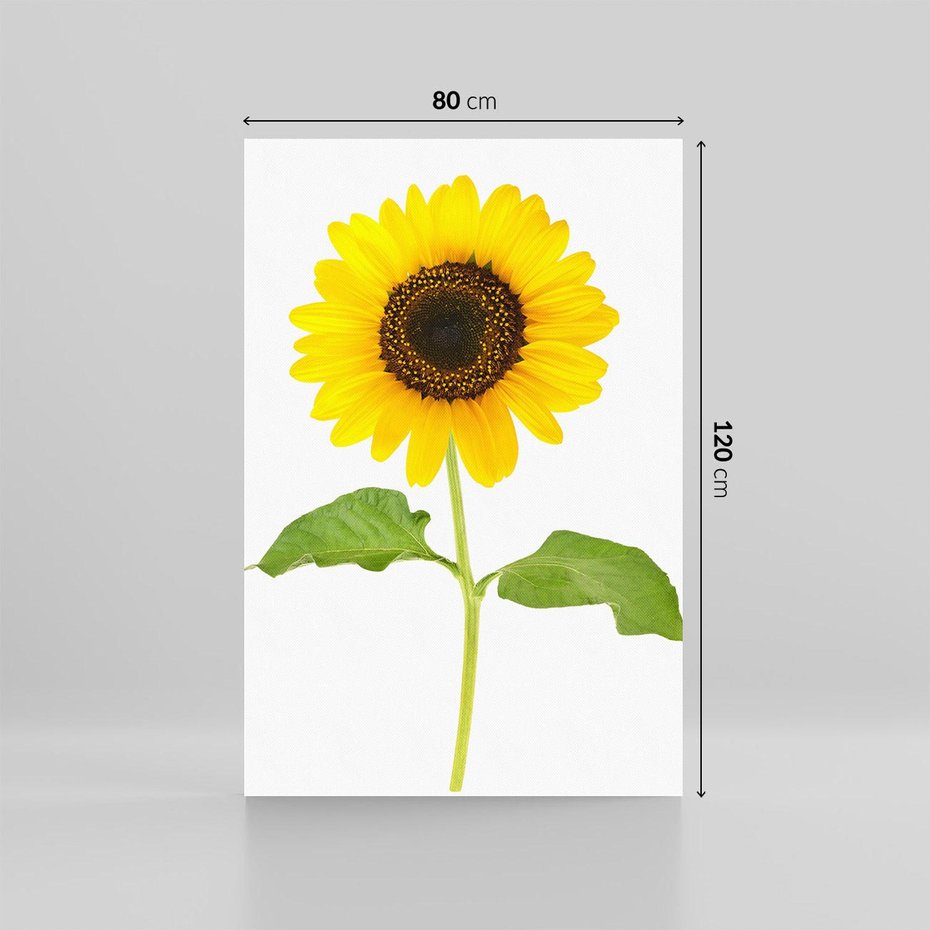 Obraz na płótnie 80x120 - Słoneczniki - Kwiaty Radości - słonecznik, kwiat