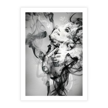 Plakat bez ramy 21x30 - Abstrakcja kobiecego piękna - abstrakcja, kobieta