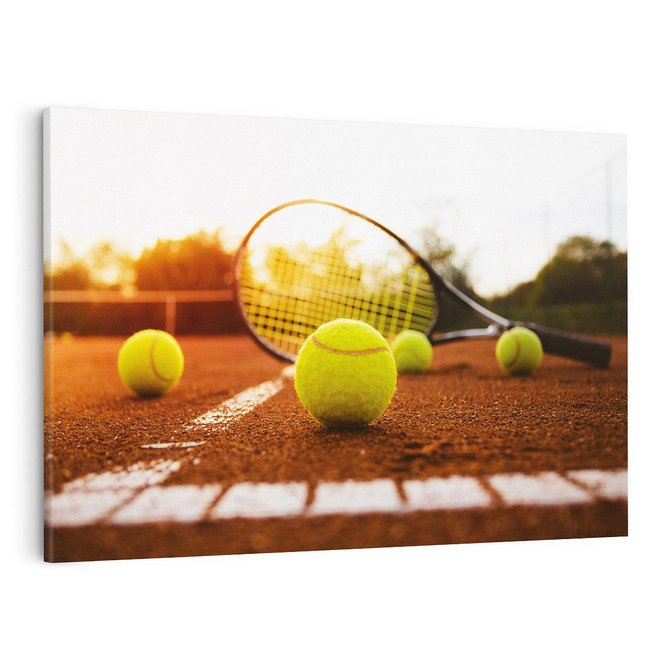 Obraz na płótnie 120x80 - Moc sportowej rywalizacji - tenis, kort