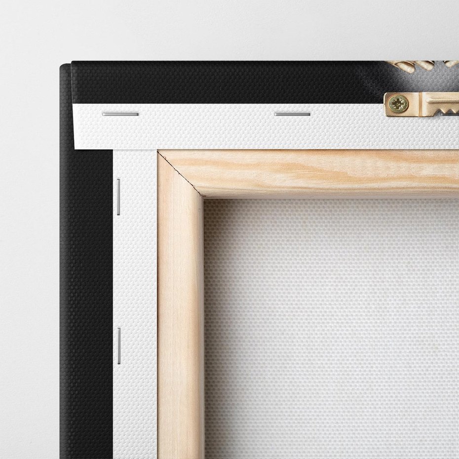 Obraz na płótnie 100x70 - Złote Usta wyjątkowa subtelność - złote usta, złote palce