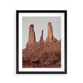 Plakat w ramie 40x50 - Surowość Pustyni - pustynia, kanion - rama czarna