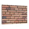 Obraz na płótnie 120x80 - Mur cegieł: industrialny urok - cegły, mur