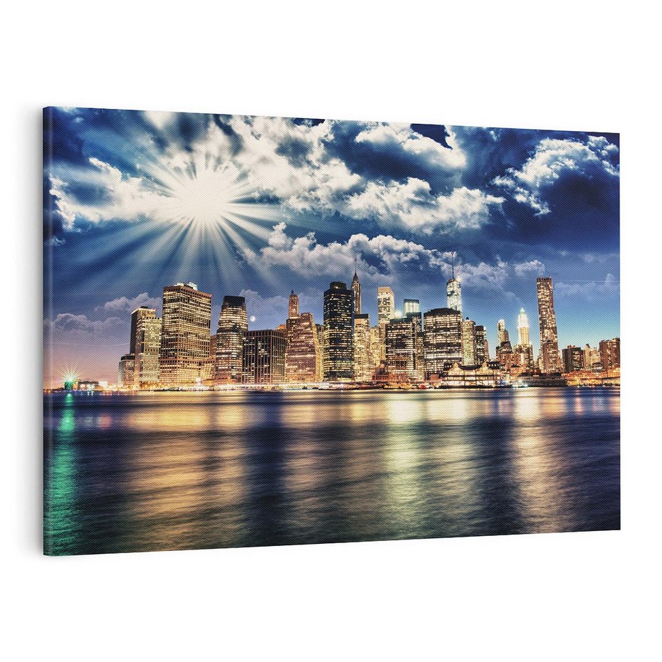 Obraz na płótnie 120x80 - Majestatyczny Manhattan - Nowy York, USA