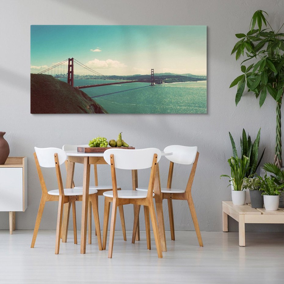 Obraz na płótnie 140x70 - Golden Gate - Most w USA - Golden Gate, USA