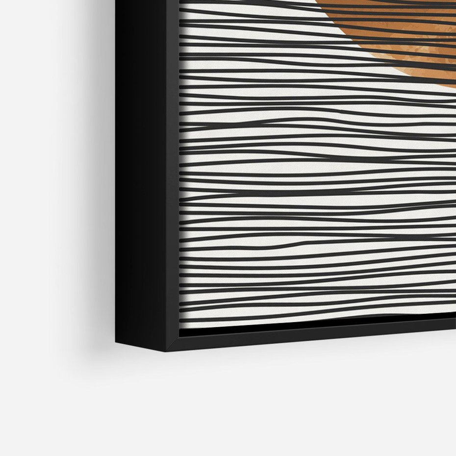 Obraz w ramie 50x70 - Okrąg Mocy - boho obraz, geometria - rama czarna