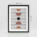 Plakat w ramie 30x40 - Plakat w Stylu Abstrakcji - geometryczna grafika, plakat - rama czarna