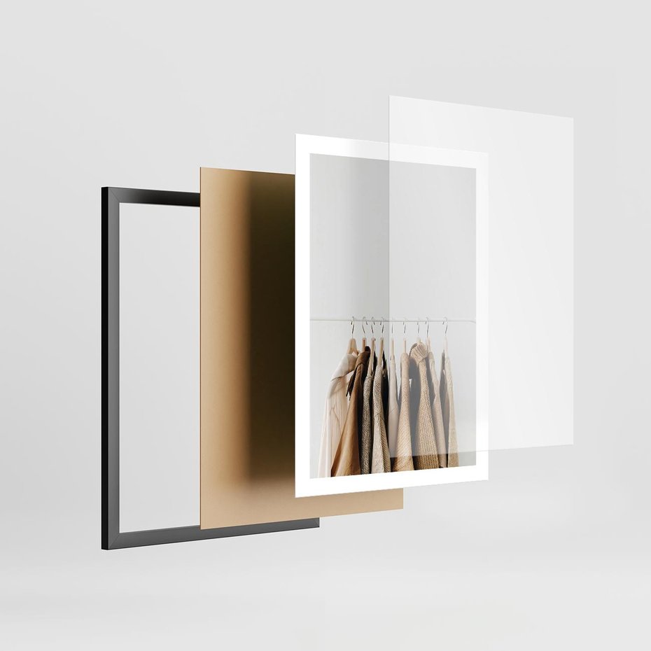 Plakat w ramie 50x70 - Boho Elegancja - boho kobiece zdjęcie, wieszak - rama czarna