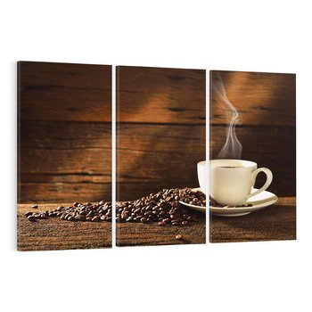 Obraz na płótnie 120x80 - Kawowe uniesienie w filiżance - kawa, filiżanka