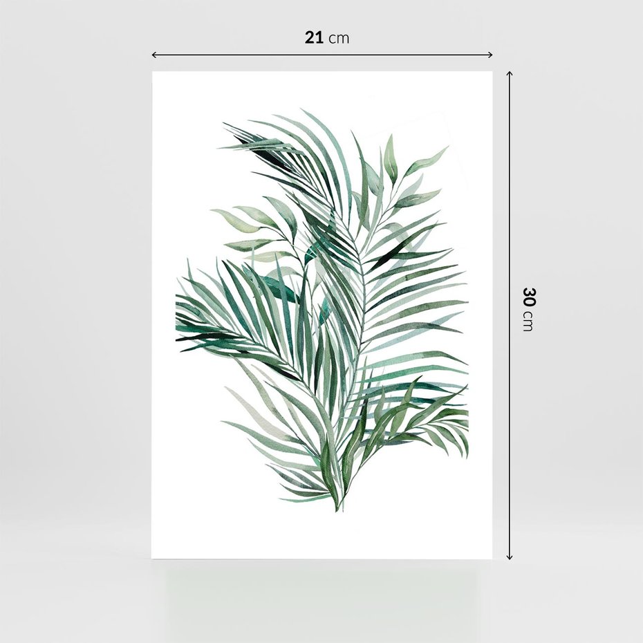 Plakat bez ramy 21x30 - Blask Natury - złote, liście