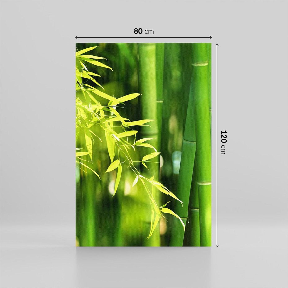 Obraz na płótnie 80x120 - Spokój bambusowego lasu SPA - bambus, drzewa