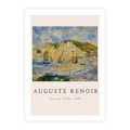 Plakat bez ramy 40x50 - Plakat z Reprodukcją A. Renoira - Auguste Renoir, Morze i klify