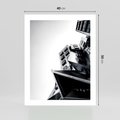 Plakat bez ramy 40x50 - Czarno-Biały Świat - architeltura, surowość