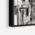 Obraz w ramie 100x70 - Zabłądzić w Wenecji - wenecja, kanały - rama czarna