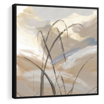 Obraz w ramie 50x50 - Nowoczesne Odbicia - akwarela, obraz - rama czarna