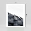 Plakat bez ramy 40x50 - Surowa Elegancja Architektury - architektura, surowe formy