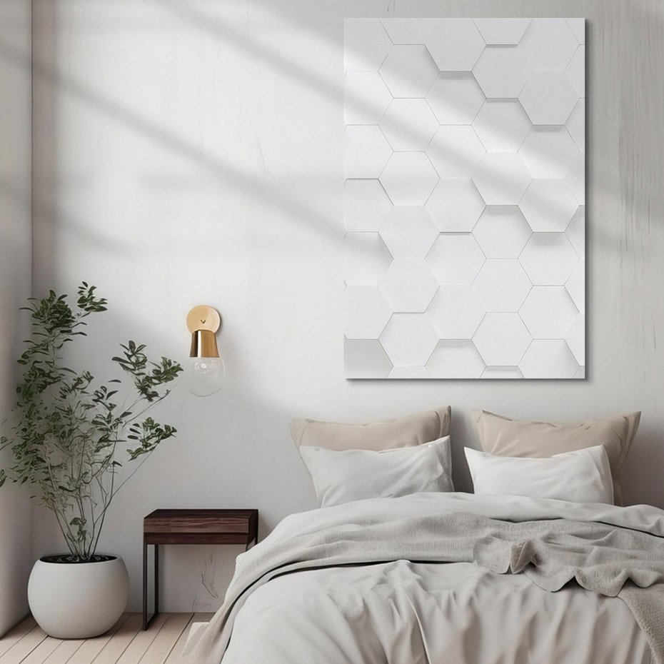 Obraz na płótnie 50x70 - Intrygujący Wymiar - geometria, 3D