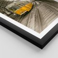 Plakat w ramie 40x50 - Tramwaj w Lizbonie - Lizbona, tramwaj - rama czarna