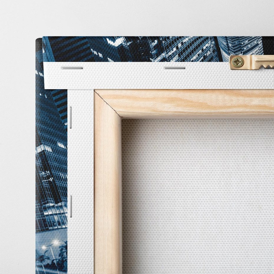 Obraz na płótnie 50x70 - Nocne pejzaże miasta - miasto, nocą