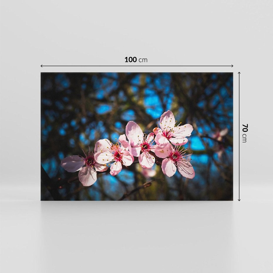 Obraz na płótnie 100x70 - Kwiatowe piękno w pełnym rozkwicie - kwiat, kwiaty