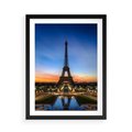 Plakat w ramie 50x70 - Wieża Eiffla w Innej Odsłonie - wieża, Eiffla - rama czarna