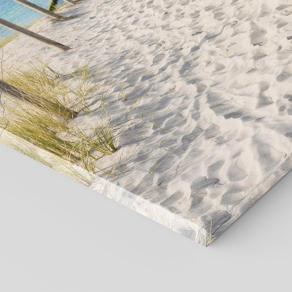 Obraz na płótnie 100x70 - Harmonia plażowego morza - plaża, morze