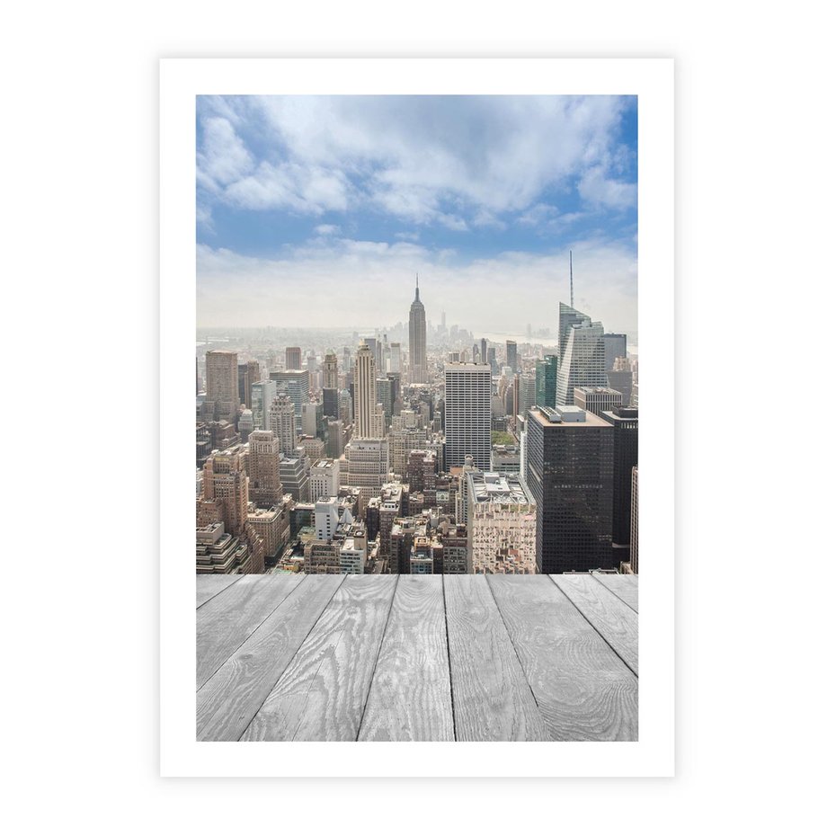 Plakat bez ramy 21x30 - Nowojorska energia miejsca - Nowy Jork, miasto