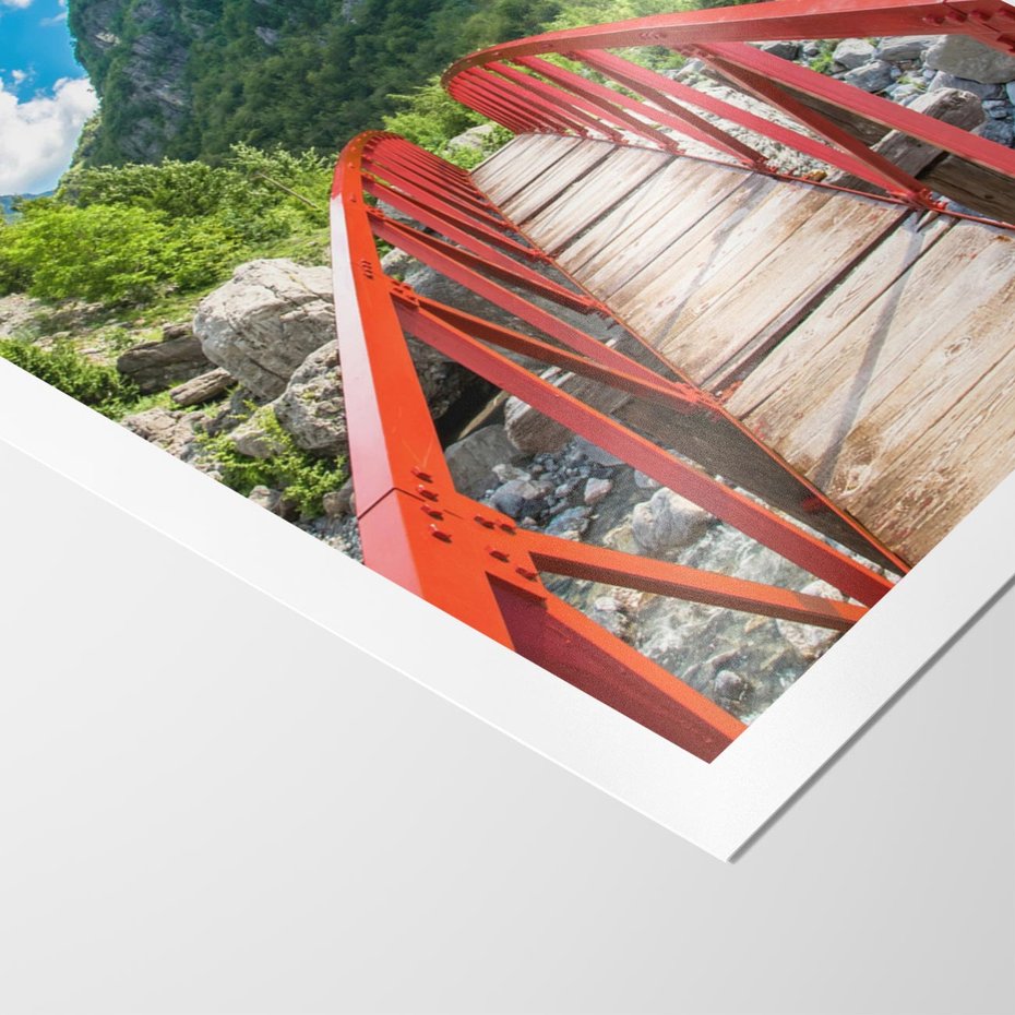 Plakat bez ramy 50x70 - Most do przygody - góry, most