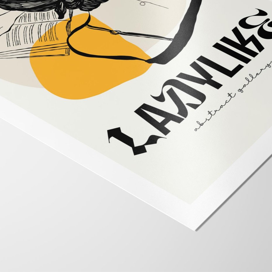 Plakat bez ramy 30x40 - Kobiecość w Literach - grafika, nowoczesność