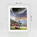 Plakat w ramie 40x50 - Ekscytacja Sportowego Świata - gol, mecz - rama biała