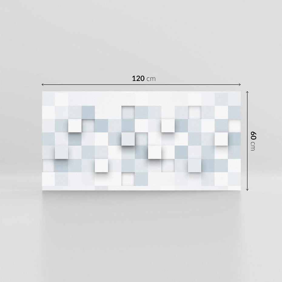 Obraz na płótnie 120x60 - Trójwymiarowe formy geometryczne - geometria, 3D