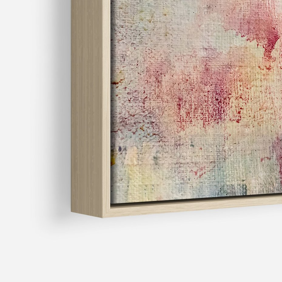 Obraz w ramie 50x70 - Miękka Melodia Pasteli - olejne płótno, pastelowe kolory - rama drewno