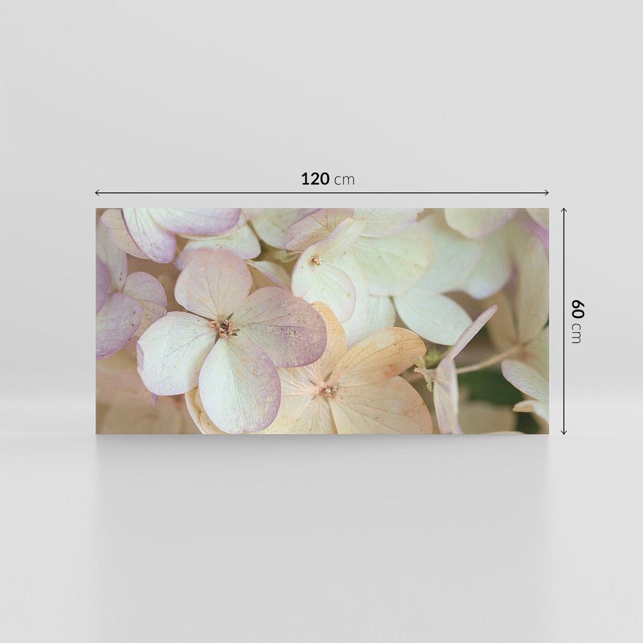 Obraz na płótnie 120x60 - Kwiatowy taniec - kwiaty, hortensje