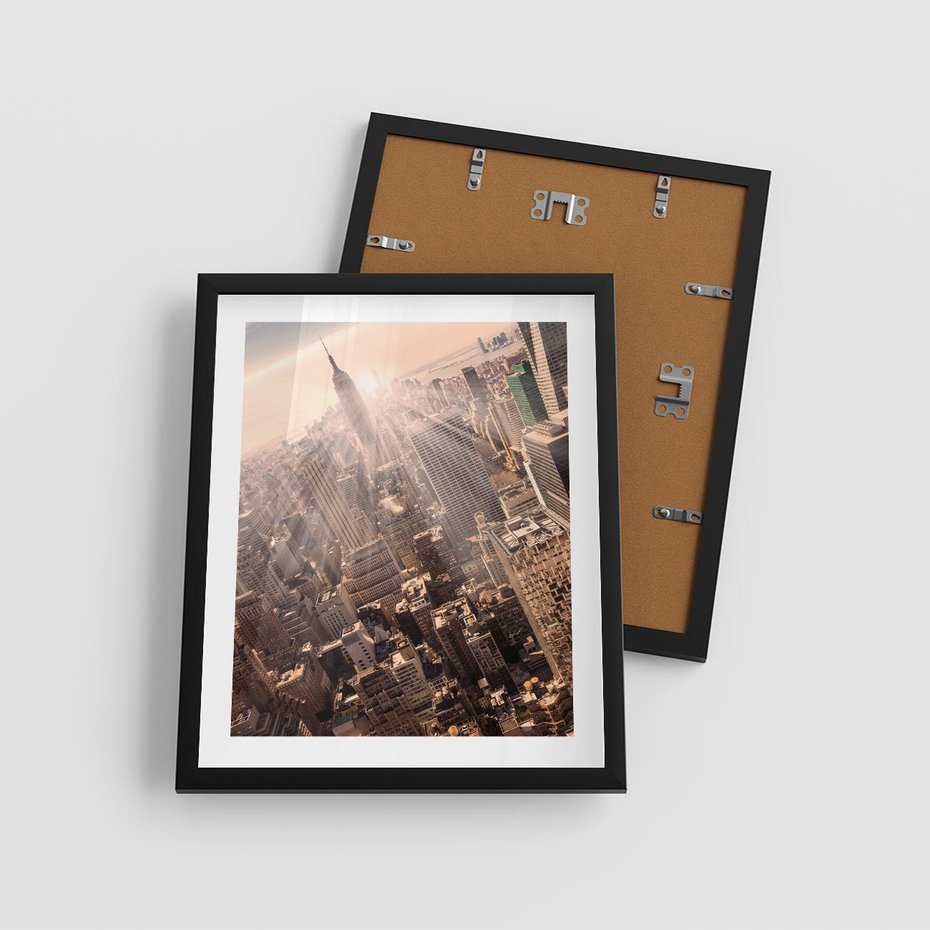 Plakat w ramie 40x50 - Dynamika Nowego Jorku - Nowy Jork, miasto - rama czarna