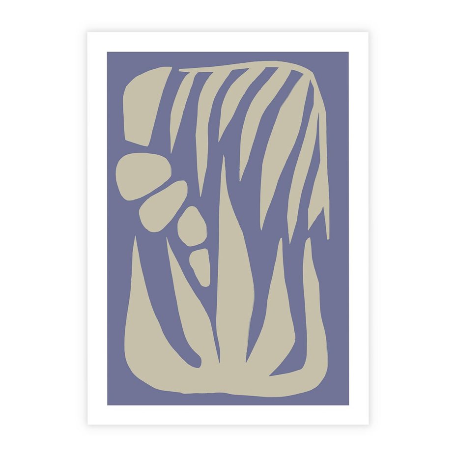 Plakat bez ramy 50x70 - Kształty Niewidzialnych Granic - abstrakcyjna sztuka, skandynawski styl