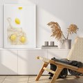 Plakat bez ramy 30x40 - Cytrynowa Siatka - cytryny, materiałowa siatka