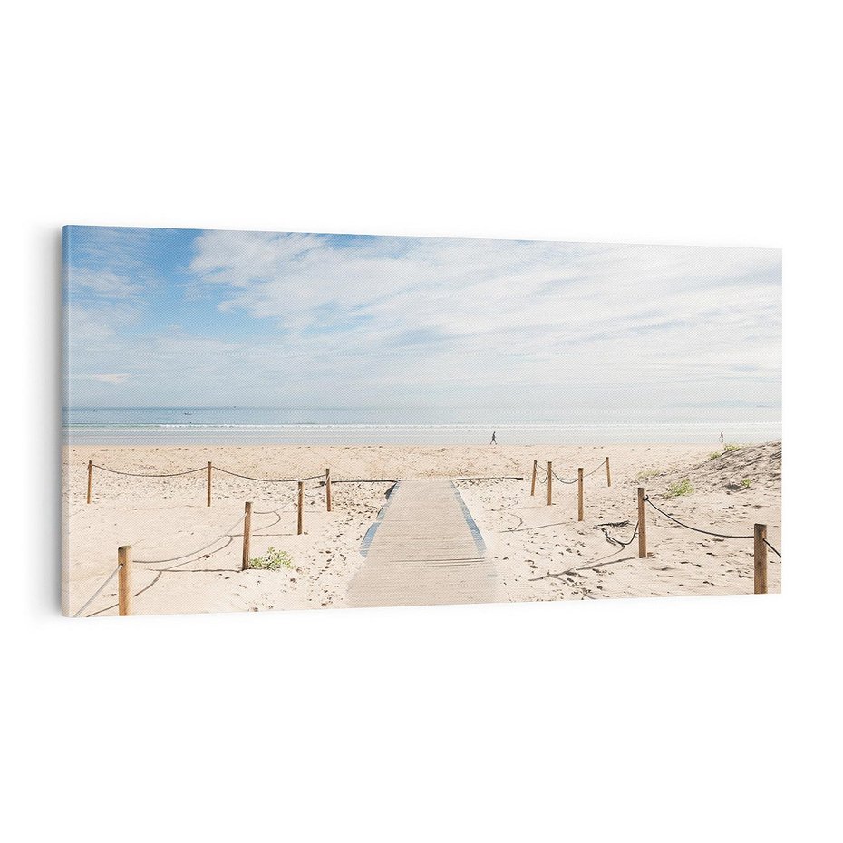 Obraz na płótnie 120x60 - Ścieżka na plaży - plaża, ścieżka