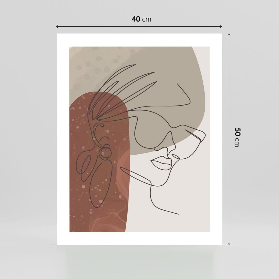 Plakat bez ramy 40x50 - Kreatywność na Tle Plam - abstrakcyjna grafika, plamy